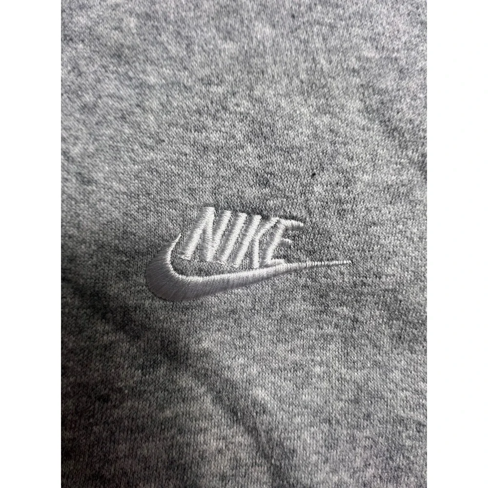 Nike Sportswear Club Fleece Hoodie Mens Small Heather Grey Embroidered‎ Logo